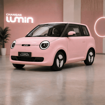 Changan Lumin Lombok 2026 mobil listrik stylish warna pink