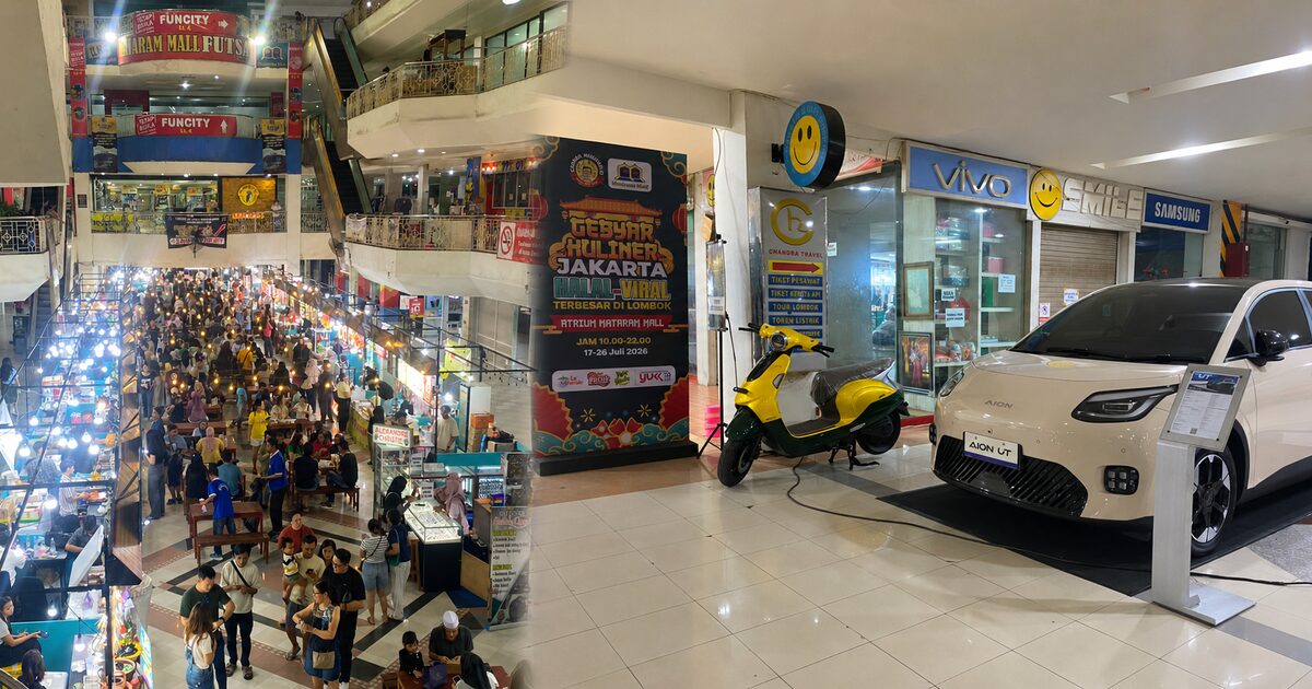 Gebyar Kuliner Jakarta Halal-Viral di Mataram Mall, Pameran Mobil Listrik AION Tambah Semarak Acara